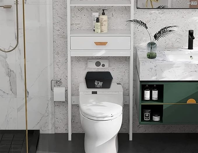 Moorfowl Baby Wipes Dispenser for Bathroom,Please DO NOT Flush Wipes Container Holder, Upgarde Size (8.2L x 4.9W x 3.9H inches)