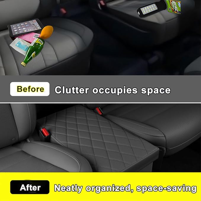 Car Seat Organizer Between the Seats for Kia Telluride 2025 2024 2023 2022 2021 2020, Backseat Box Console Organizer for Children's Toys, Baby Supplies, Snack Organiser, Travel Dual Storage