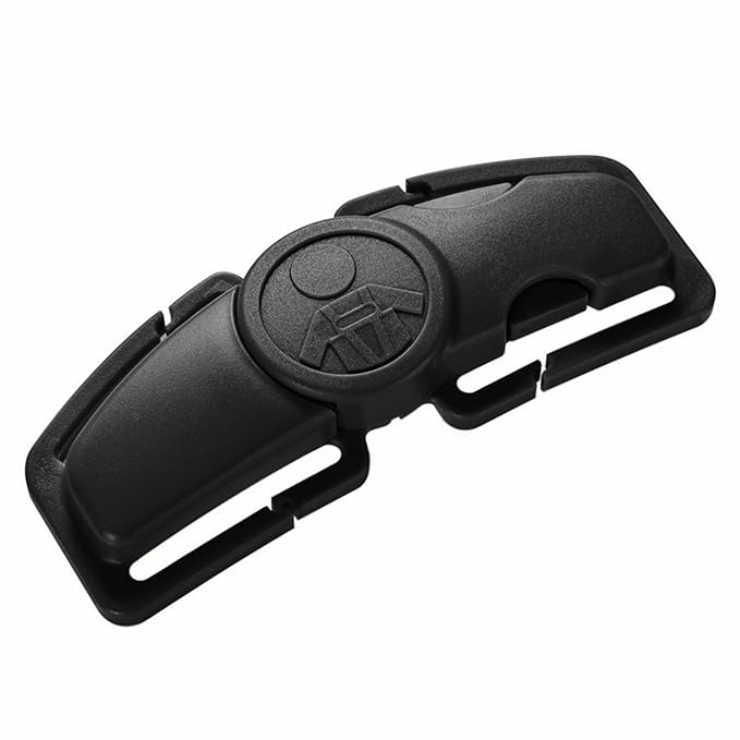 Child Car Seat Chest Harness Clip Replacements Universal Replacement for Kids, Toddler, Stroller, baby essentials, baby Car Seat Accessories, Black, Rectang ( 6.93" x 3.98" x 0.87")