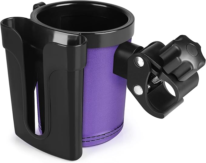 Accmor Stroller Cup Holder with Phone Keys Holder, 3-in-1 Universal Cup Holder, Drinks Bottle Holder for Stroller, Bike, Wheelchair, Walker, Scooter