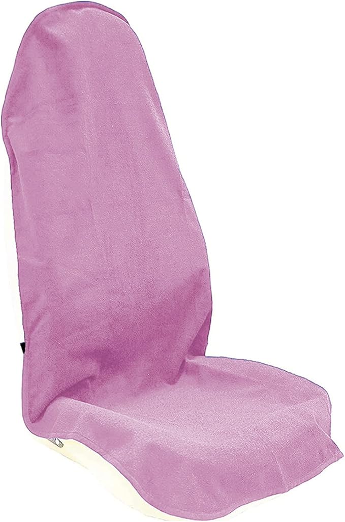 LoyaGour Car Seat Cover Protector Front Seats,for Gym Workout,Running,Swimming,Beach and Hiking,Waterproof Sweat Towel Bucket Seat Covers for Cars SUV Trucks (Pink, 1Pcs)