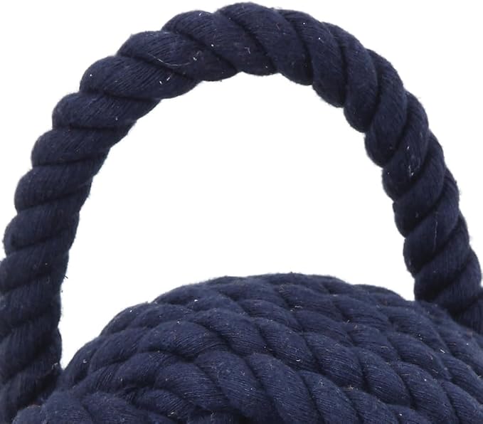 Blue Rope Knot Cotton Door Stop