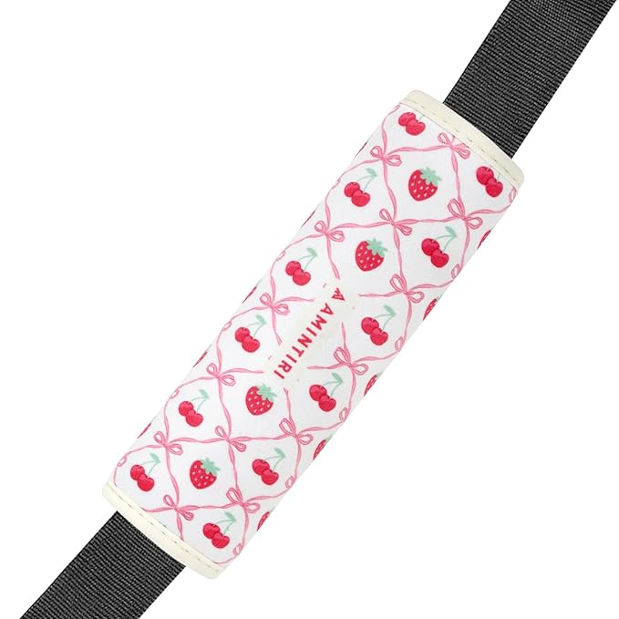 Amintiri Seat Strap Shoulder Pads for Kids, Seat Belt Cover for Children, Soft Furry Seat Belt Cushion for Travel, Cartoon Car Seat Belt Pad Cover for Boys and Girls.