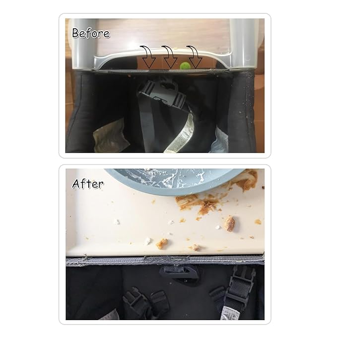 Silicone Baby Dining Tray Compatible with ingl-ES-ina Fast Table Chair for Ch-ic-co Fastlock Hook-on Chair Upgrade Suction Cup Design Fills The Gap Between The Tray and The Counter
