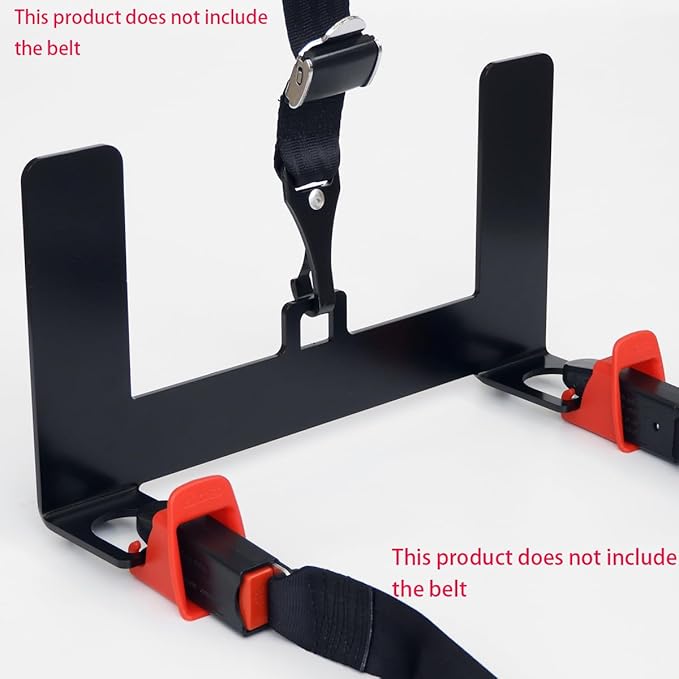 Universal Isofix Base,Car Seat Belt Buckle Bracket, Universal Isofix Attachments Snap Connector Interfaces Bracket,Retaining Anchor Mounting Kit