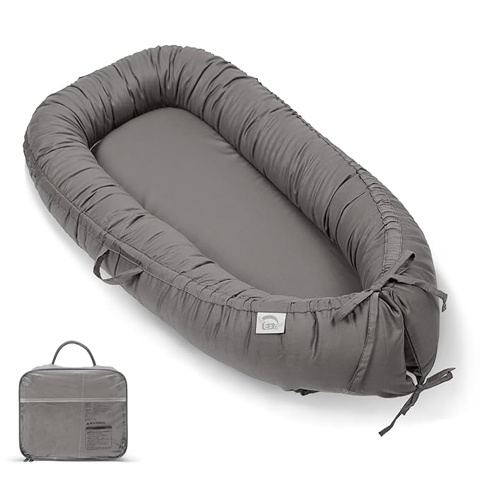 EAQ Baby Lounger, Infant Lounger for Newborn,Portable Baby Nest Cover Breathable & Soft, Newborn Essentials