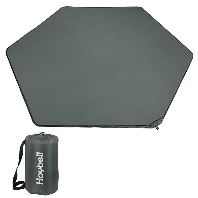 Playpen Mat, Compatible with Regalo My Play Play Yard, Self Inflatable Comfortable with Carry Case - Dark Grey