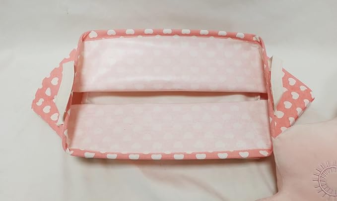 MAIZMZ Women's DayStorage Basket Pink Collapsible Girls Laundry Basket Waterproof Organizer Nursery Bin Gift Toy Box for Organizing Home/Dorm/Kitchen/Pet/Office/Closet/Shelf/Room Decor