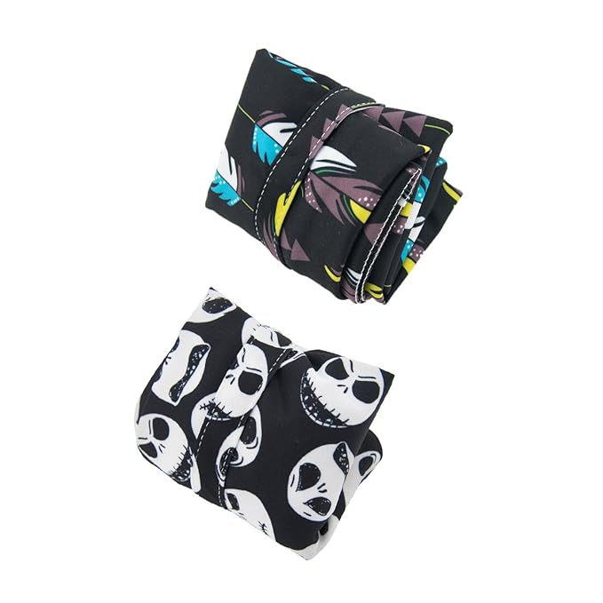 ALVA ALVABABY 2pcs Cloth Diaper Wet Dry Bags Waterproof Reusable with Two Zippered Pockets Travel Beach Pool Daycare Soiled Baby Items Yoga Gym Bag for Swimsuits or Wet Clothes L35132