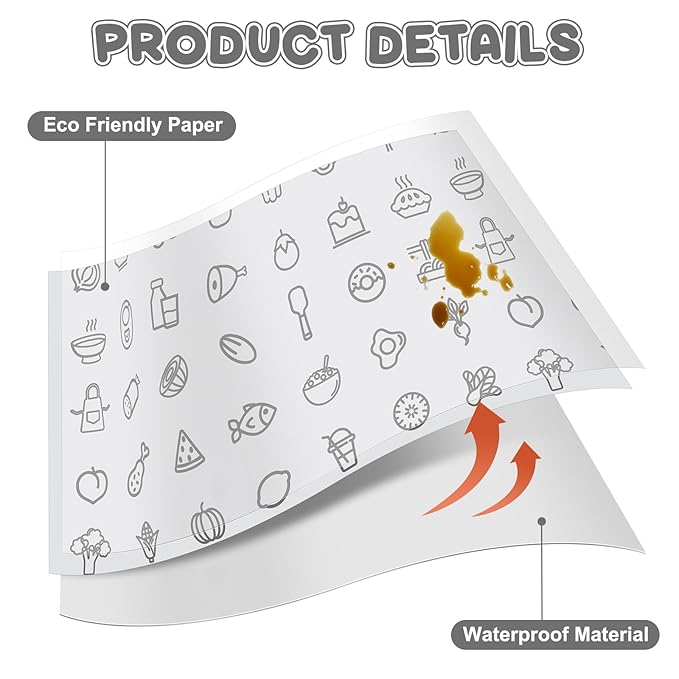 40 Pcs 28" x 47" Disposable Splat Mat for Under High Chair Baby Floor Mats Waterproof Splash Biodegradable Multipurpose for Baby Activity LED Weaning Supplies Home (Food)