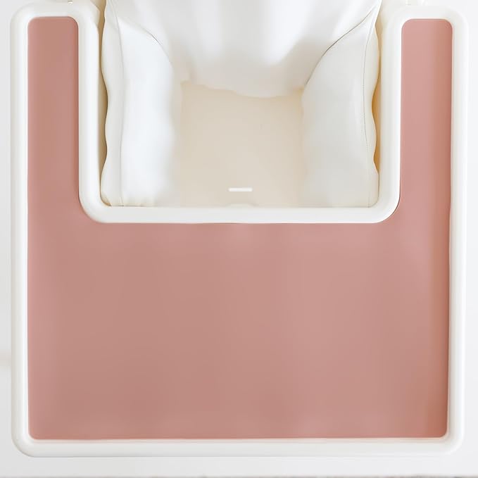 Yeah Baby Goods Placemats Compatible with The IKEA Antilop Highchair (Pale Terracotta) - Food-Grade Silicone Highchair Tray Mat – Easy to Clean, High Chair Accessory