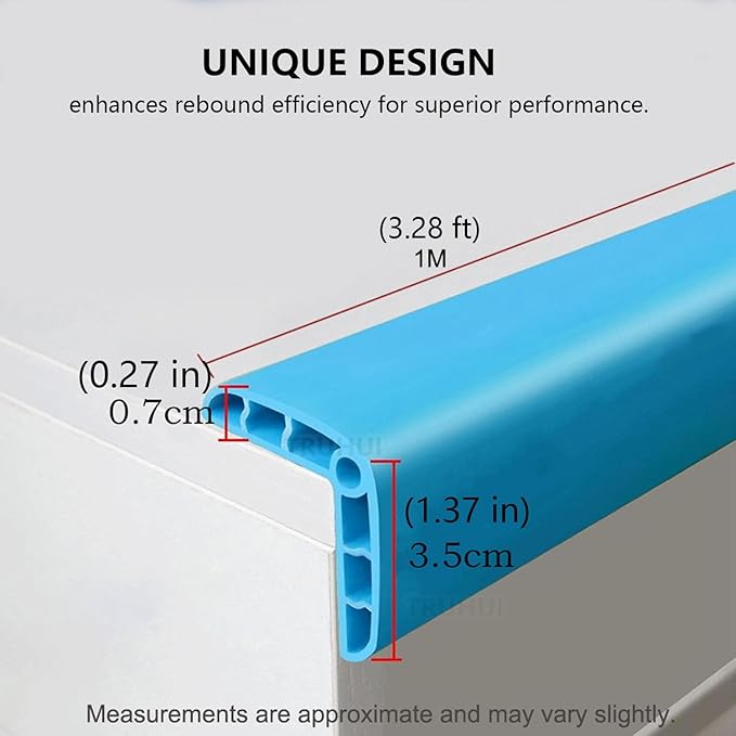 Colorful Rubber Wall Corner Guard Edge Protector,Anti-Collision Strip, Self-Adhesive Wall Guards, Safety Edge & Corner Guards, Length 3.28 ft,Yellow