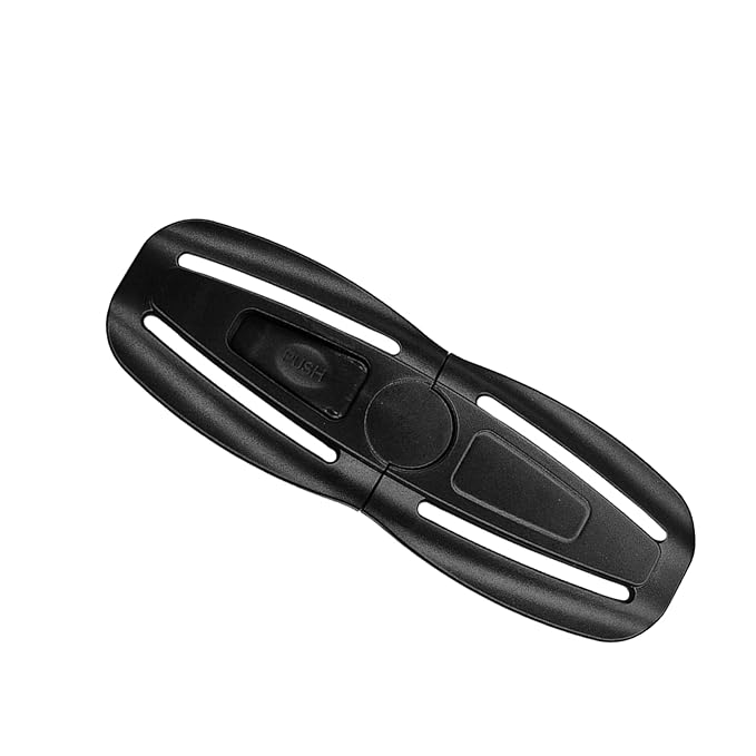 Child Seat Chest Clip,Baby Seat Chest Harness Buckle Buckle Lock Seat Chest Stroller Chest Universal Replacement for Baby and Kids Trend (Black)