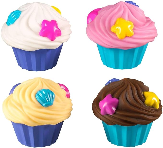 Munchkin Bath Tea and Cupcake Set Toddler Bath Toys for Kids Ages 1-3, Fun Baby Gift