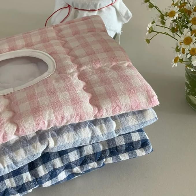 Quilted Baby Wipe Holder Quilted Wipe Pouch Portable Hanging Floral Wet Wipes Bag for Car, Stroller