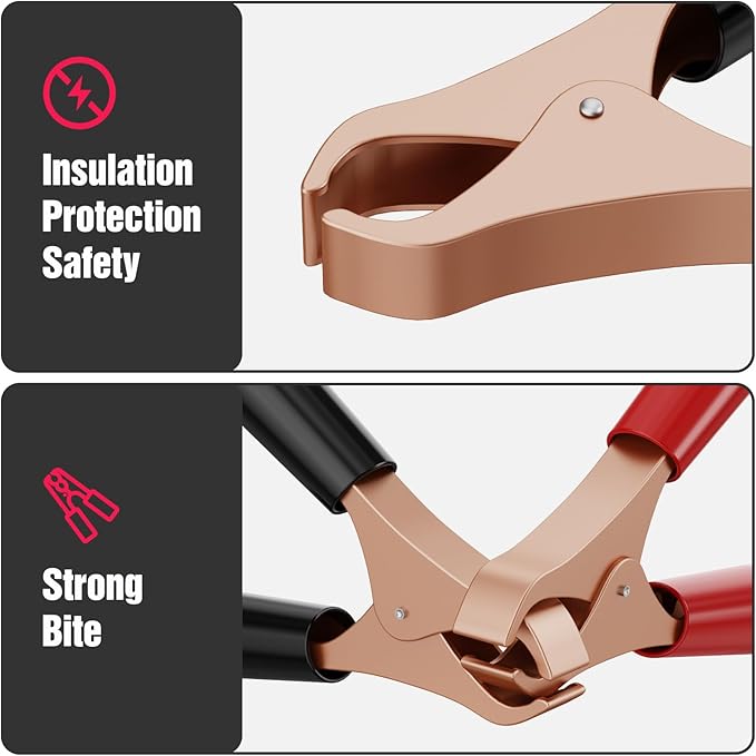 OBD II Car Memory Saver Cable with 2 Alligator Clips, 12V Vehicle ECU Emergency Power Supply Cable Battery Connector
