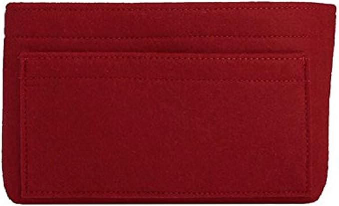 ZTUJO Purse Organizer Insert, Felt Bag Organizer For Handbag Purse Organizer,13 Colors, 6 Size(Small, Red)