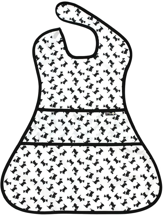 Plie Full Coverage Waterproof Feeding Bib for Toddlers – Extra Long Apron Bib for Mealtime, Self-Feeding, High Chairn