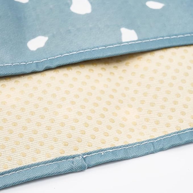 HappyFlute Splat Mat for Under High Chair/Art/Crafts/Playtime,Waterproof and Washable Splat Mat for Baby Feeding Supplies,43'x43' Square(Spot)