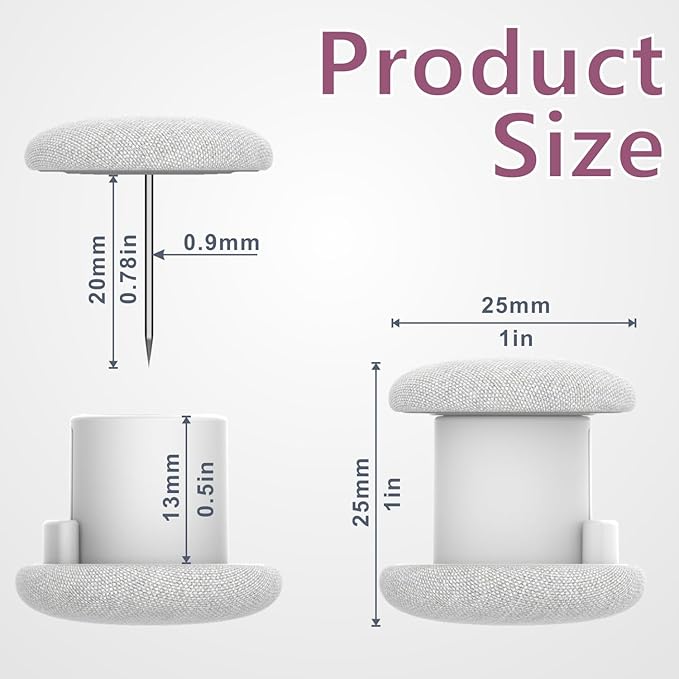AHAILUOO Duvet Clips, Linen Double Sided Pin Fasteners, Sheet Comforter Holder (12, White)