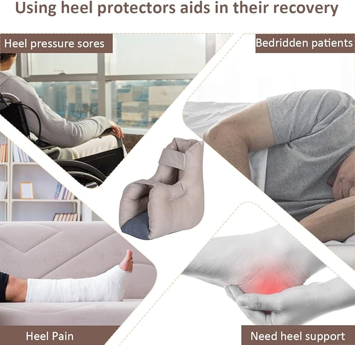 EZ Assistive Heel Protectors Remove Pressure and Bedsores for Healing Therapy of Heel Pressure and Deep Tissue Injury,Heel