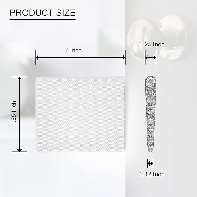 Door Corner Seal Exterior Door Frame Seal Wedge Draft Stopper with Adhesive 16 Pack, White