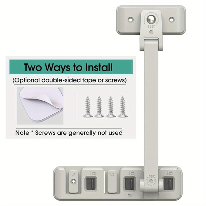 Premium Child Safety Locks – Adjustable, No-Drill & Easy-Install Home Safety Kit – Window Restrictor Lock