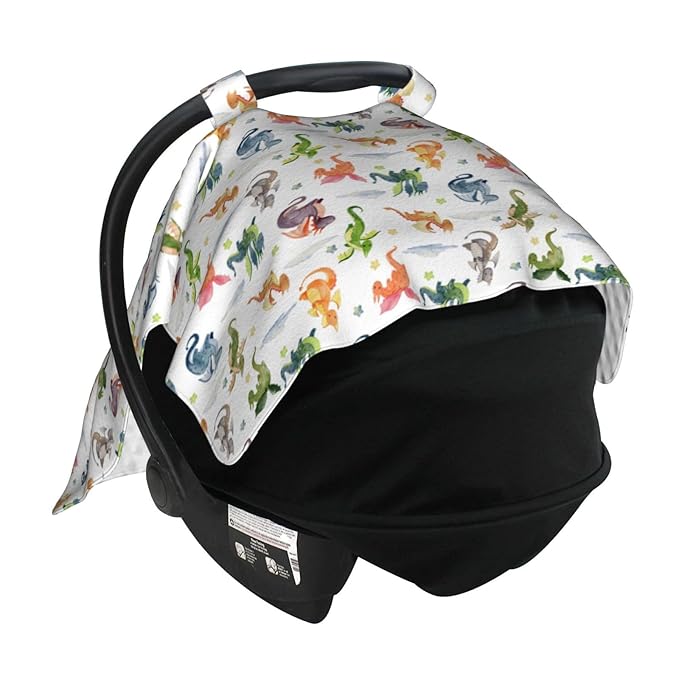 Dragon Baby Car Seat Canopy Cover Multi Use Shower Gift, Nursing Cover for Mom Nursing Covers, Dragon Baby Stuff Items