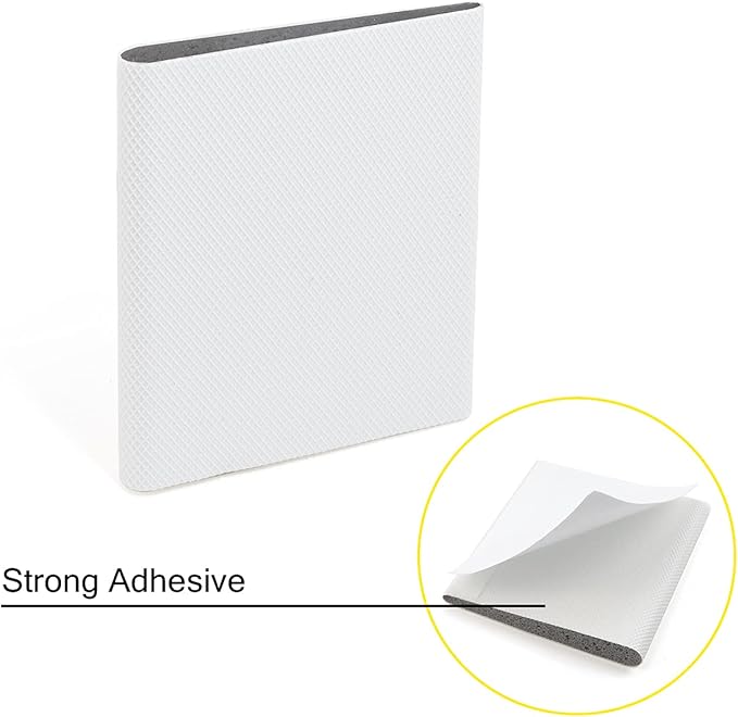 Door Corner Seal Exterior Door Frame Seal Wedge Draft Stopper with Adhesive 16 Pack, White