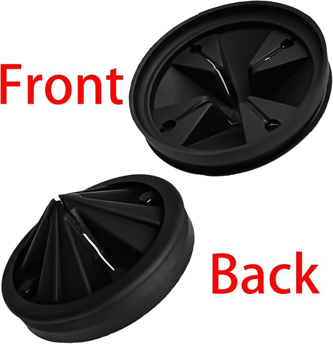 3 1/8" Garbage Disposal Sink Baffle QCB-AM Splash Guard for Insinkerator, Garbage Disposal Quiet Collar Drain Plugs Cover Splash Guard Replacement for InSinkErator Evolution Series(Black)