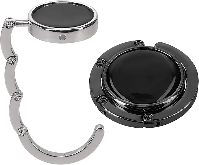 kwmobile Purse Hanger for Table (Set of 2) - Purse Hook for Table - Folding Handbag Hanger - Portable Bag Holder