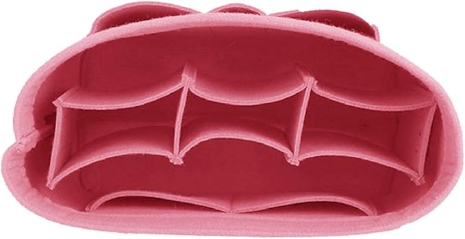 ZTUJO Purse Organizer Insert, Felt Bag Organizer For Handbag Purse Organizer,13 Colors, 6 Size (Medium, Light Pink)