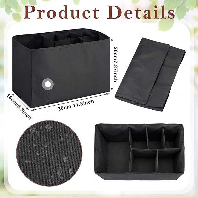 Mifoci Diaper Bag Insert Organizer 12 x 8 x 6.3 Inch Waterproof Multi Pocket Bag Purse Organizer for Work Tote Diapers