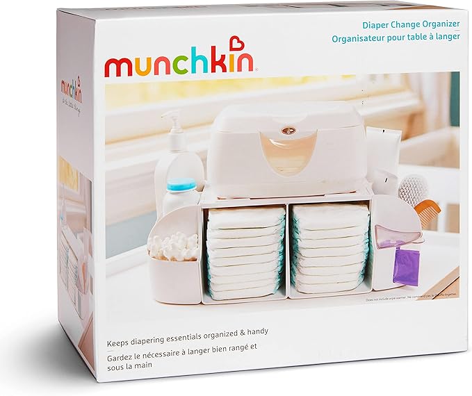 Munchkin® Diaper Change Organizer, Green/White (Pack of 6)