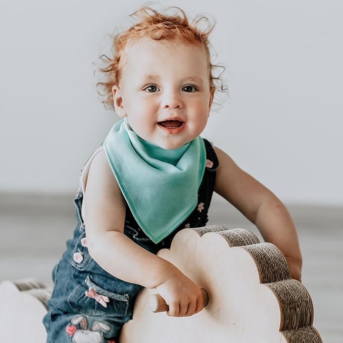 Baby Bandana Drool Bibs for Girls,Super Absorbent Triangle Baby Bibs for Drooling and Teething,100% Cotton Soft for Infant,Newborn 12Pack