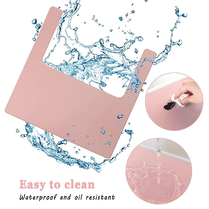 High Chair Placemat, Durable High Chair Placemat Silicone, Clean and Hygienic, Suitable for IKEA Antilop Highchai, for Toddlers and Babies (Pink)