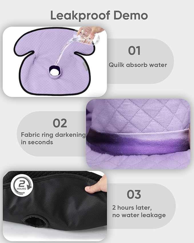 TinlyFinly 2 Pack Baby Potty Training Car Seat Protector, Waterproof Car Seat Liner for Potty Training Toilet, Baby Infant Toddler Piddle Pad Fits for Carseat, Stroller, Highchair - 2 Pack, Purple
