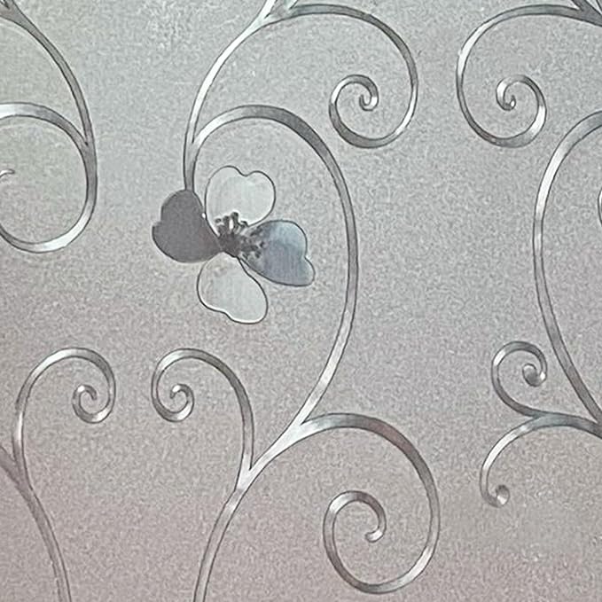 Niviy Window Privacy Film Frosted Window Glass Film No Glue Door Windows Covering for Office and Home Decoration, 23.6 x 78.7 inches
