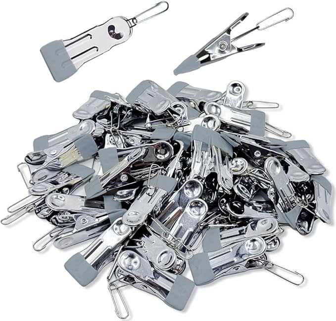 Multipurpose Heavy Duty Stainless Steel Clothespins, Clothes Pins for Laundry Clips, Towel Drying Clip Clips, Heavy Duty Outdoor Clothespins for Socks, Towels, Snacks, Photo(66, Gray)