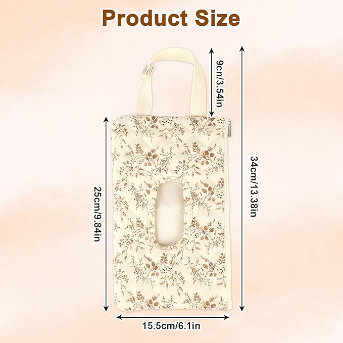 Wipes Dispenser，Portable Wipes Holder for Outdoor, Refillable Wipes Container, Wet Wipe Pouch for Travel, Wipe Holder for Diaper, Resuable Wipes Case for Hiking, Stroller Daily Casual - Beige