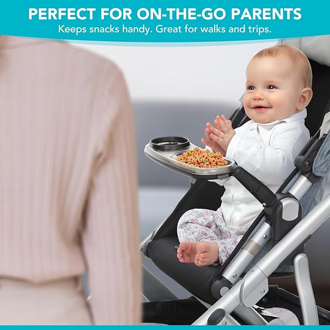 Snack Tray Compatible With Uppababy VISTA, VISTA V2, VISTA V3, CRUZ, CRUZ V2, RumbleSeat, and RumbleSeat V2