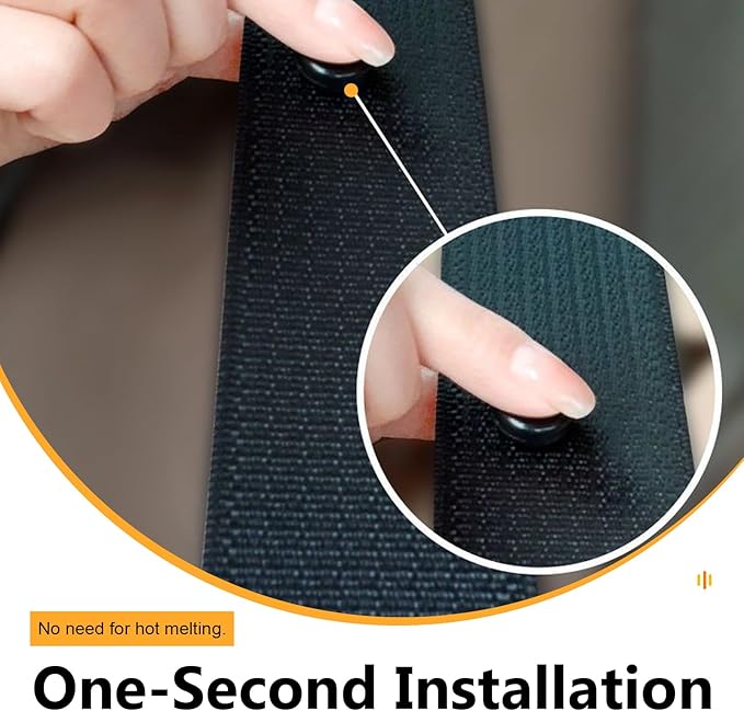 4 PCS Seat Belt Stopper, Snap-On Seatbelt Stopper Kit, Anti-Slip Seat Belt Clip, Prevent Buckle from Sliding, No Tools Installation, Universal for Most Cars, Trucks, SUVs (Black)