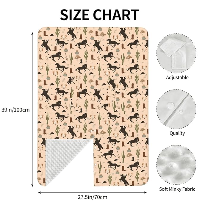 Western Baby Car Seat Canopy Cover, Nursing Cover for Newborn, Western Baby Stuff Stroller Cover for All Seasons