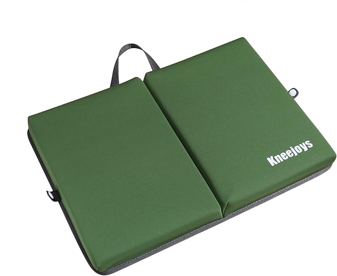 Kneejoys Bath Kneeler - Knee Pads for Women & Men, Baby Bath Kneeler, Garden & Yoga Knee Cushion (Green)