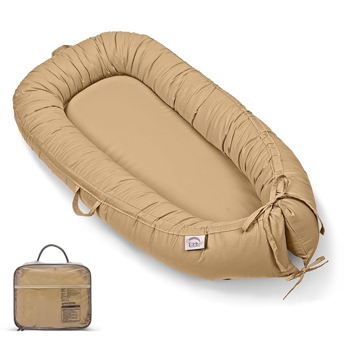 EAQ Baby Lounger, Infant Lounger for Newborn,Portable Baby Nest Cover Breathable & Soft, Newborn Essentials