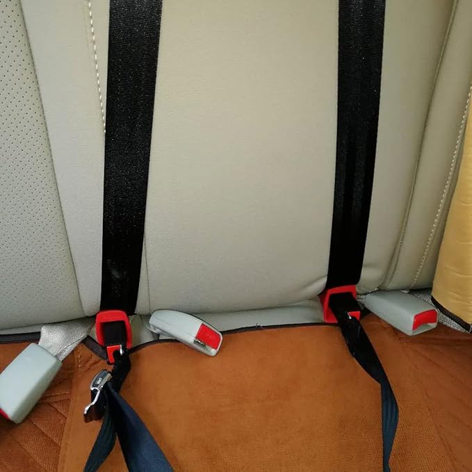 Shkalacar Car Child Seat Restraint Anchor Mounting Kit, Cars Seat Mount Bracket Universal Steel Latch for ISOFIX Belt Connector Seat Belt Bracket Latch
