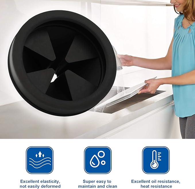 2 PCS Garbage Disposal Splash Guard Collar Sink Baffle, Food Waste Disposer Accessories for Wasting King, Whirlaway and GE Models (3 1/8 Inch in Diameter) by CLEESINK