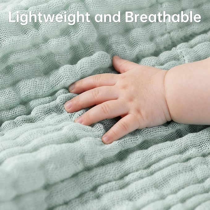Bear Rocket Organic Muslin Baby Washcloths 6 Pack Baby Bath Face Towel 12x12 Inch Extra Absorbent and Soft Burp Cloth and Wash Cloths for Newborn-Infants On Sensitive Skin (Yellow Green Pink)