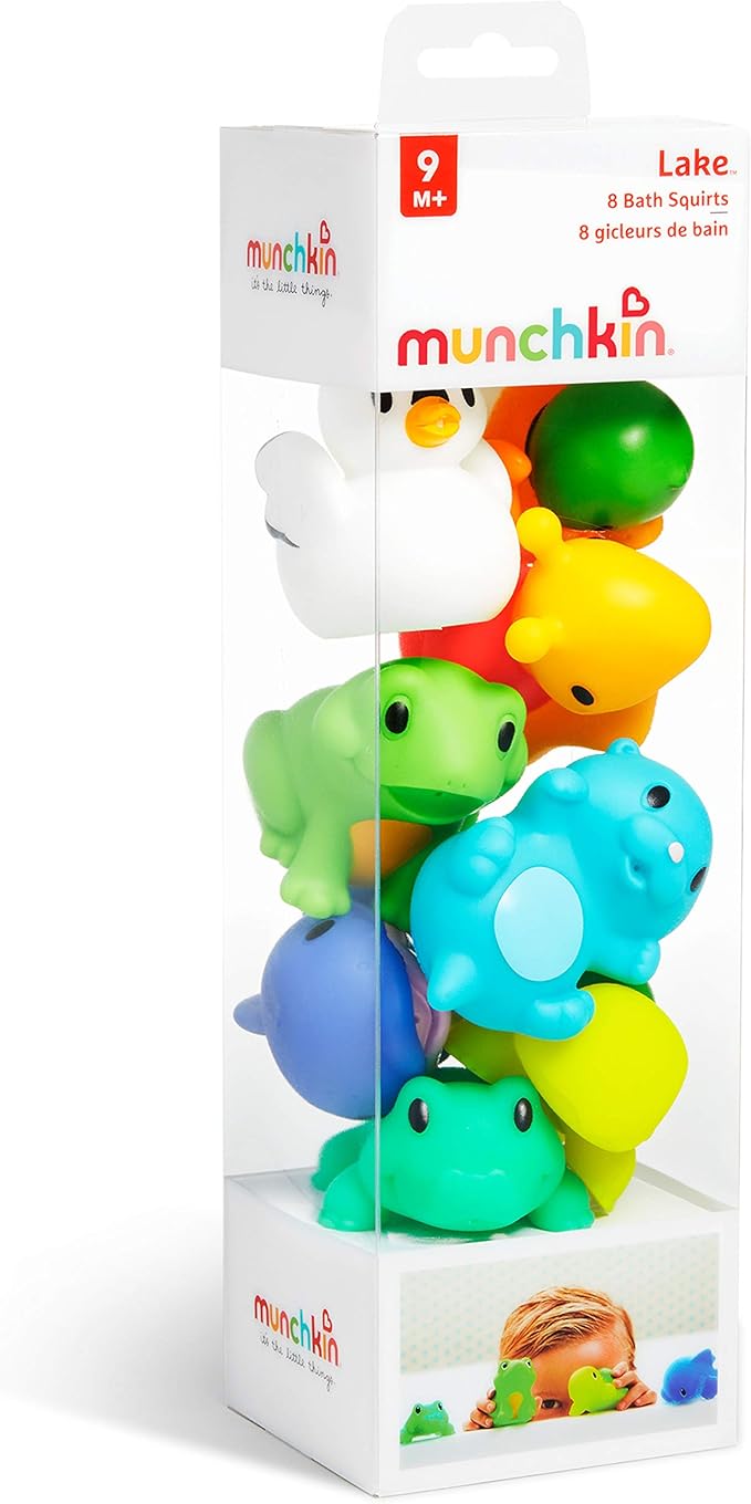 Munchkin Bath Toy Squirts, Ocean Sea Animal | 9 Months and Up | 16 Pack | For Babies and Toddlers