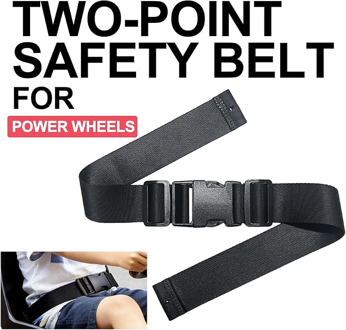 Portable Adjustable Seat Belt for Kids Ride on Power Wheels Toy Car,Baby Stroller Straps Harness Compatible with Wooden High Chair& Toddler Golf Cart (2P)